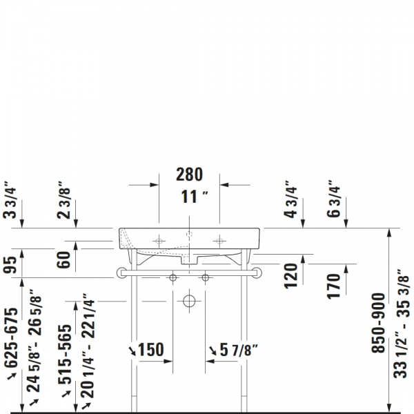 D Happy D2 Metal Console_Stiles_TechDrawing_Image