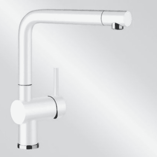 BL00523340 Linus White Sink Mixer with 1_2 inch flexihose_Stiles_Product_Image