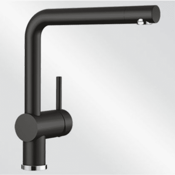 BL00526151 Linus Black Sink Mixer with 1_2 inch flexihose_Stiles_Product_Image